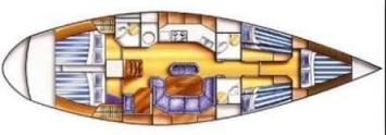 Dufour 50 Grundriss