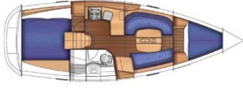 Oceanis Clipper 343 Grundriss