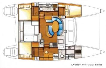 Lagoon 410 S2 Grundriss