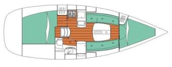 Oceanis Clipper 323 Grundriss