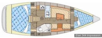 Elan 344 Impression Grundriss