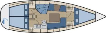 Hanse 341 Grundriss