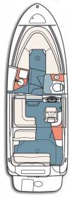 Sea Ray 240 sundancer-Grundriss Grundriss