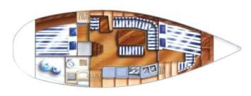 Dufour 36 Classic Grundriss