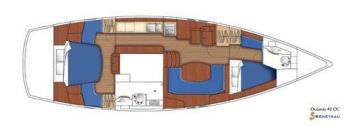 Oceanis 42 CC Grundriss