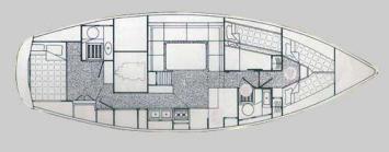 Moody 40 1980 Grundriss