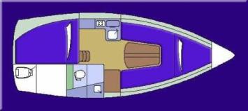 Jeanneau Tonic 23 Grundriss