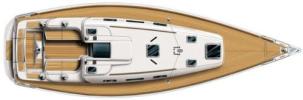 Yachtcharter Dufour 44 Performance Decksplan 4 Cab