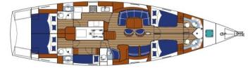 Beneteau 57 Grundriss