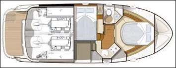 Prestige 32 Fly Grundriss