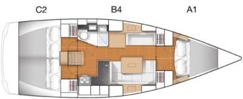Hanse 375 Grundriss