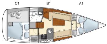 Hanse 325 Grundriss