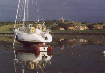 Yachtcharter IJsselmeer: Trockenfallen im Watt ist nur fr Fortgeschrittene, aber dann ein phantastisches Erlebnis