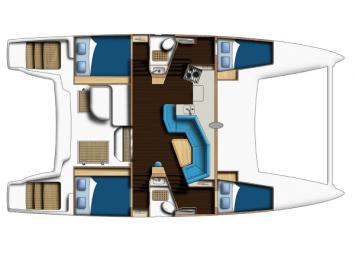 Catana 42 Carbon infusion Grundriss