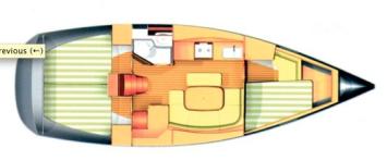 Dufour 365 Grand Large Grundriss