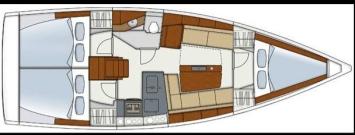 Hanse 345 Grundriss