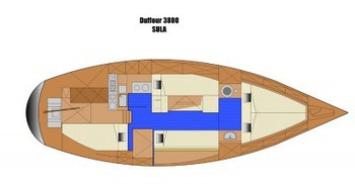 Dufour 3800 Grundriss