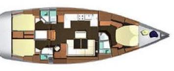 Dufour 525 Grand Large Grundriss