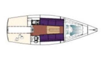 Dehler 25 (1Cab/1WC)-Grundriss Grundriss