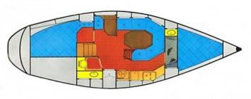 Bavaria 340 Lagoon Grundriss