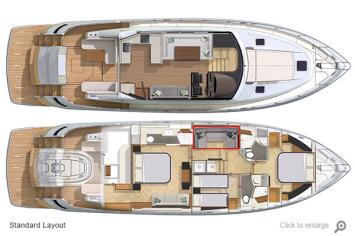 Riviera 6000 Sport Yacht Grundriss