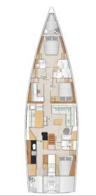 Hanse 675 Grundriss