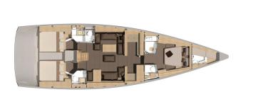 Dufour 56 exclusive Grundriss