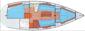 Bavaria 33 exclusive Grundriss