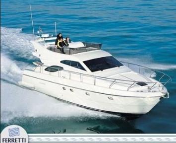 Ferretti 430 Fly Top Bild