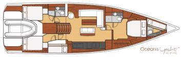 Oceanis 62 Grundriss