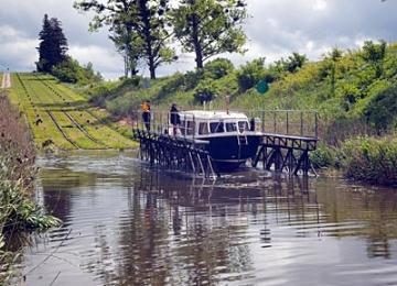 Yachtcharter Masuren: Auf dem Oberlndischen Kanal lassen sich Yachten ber Land fahren