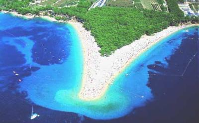 Yachtcharter Split/Dalmatien: Der Strand bei Bol auf Brac